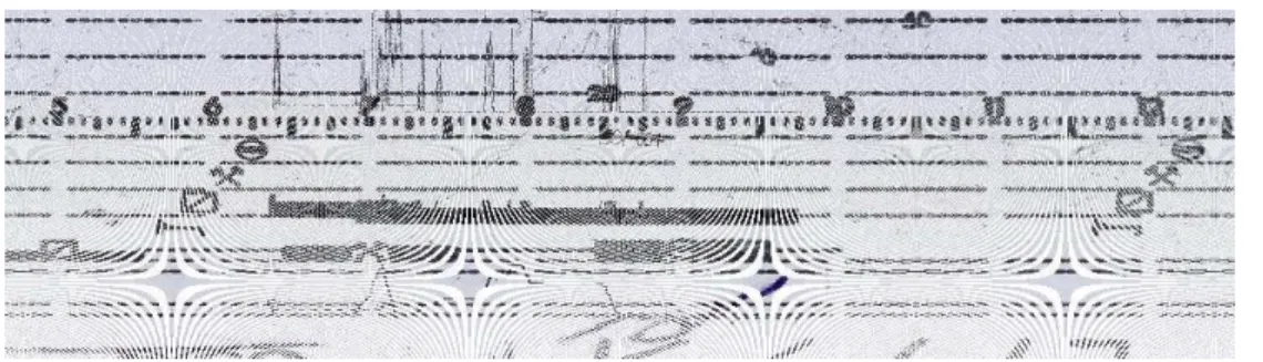 Fig. 6. Example of distortions on the transformed disc 