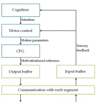 Figure 7: Control scheme developed for the brain of the snake robot.