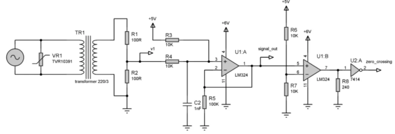 Figura   3:   Esquema   elétrico   do   circuito   sensor   de   tensão.   