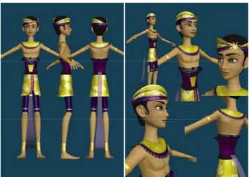 Gambar 4 Visualisasi 3D Dewa Matahari                