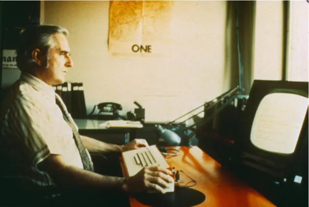 Figura 1: Doug Engelbart a utilizar dos primeiros ratos 