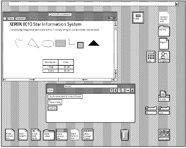 Figura 2: Interface Xerox (1981)