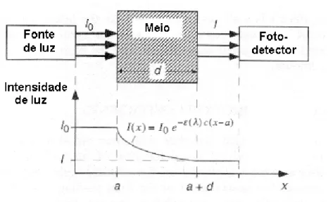 Figura 3.1 Lei de Beer (WEBSTER, 1996) 