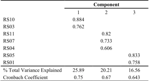 Table 5. Role Stressor variable composition