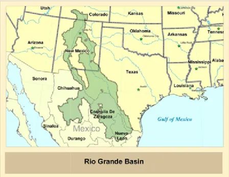 Figura 4.2 – A Bacia do Rio Grande Disponível  em:&lt;http://www.google.com.br/imgr /www.100thmeridian.org/RioGrande &amp;zoom=1&amp;usg=__awCZzT8eo1EbG 4GgCg&amp;ved=0CDcQ9QEwAw &gt; 