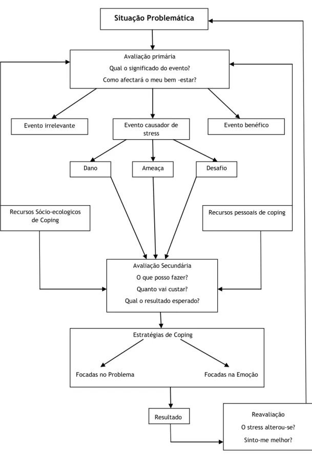Figura 2 – Modelo de Processamento de Stress e Coping (Lazarus e Folkman, 1984) 
