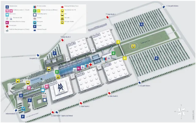 Figura 2: Leipzig Trade Fair 3D - Fonte: http://www.dreamhack-leipzig.de/en/info/exhibition- http://www.dreamhack-leipzig.de/en/info/exhibition-grounds/Site-plan/ 