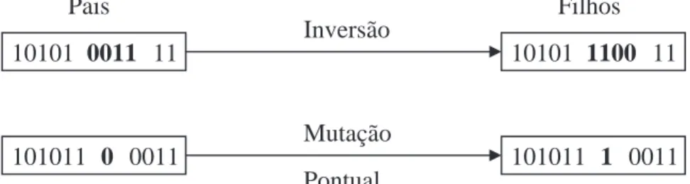 Figura 2.6: Mecanismos de mutação