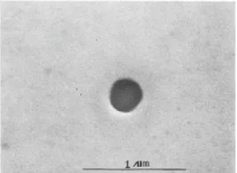 Figura 9 – Micrografia de partícula esférica de Se 0  em vidro sodo-cálcico, segundo Paul [22]