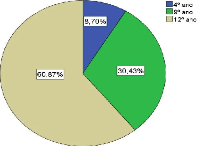 Gráfico 16. Ciclo onde trabalham os assistentes operacionais 