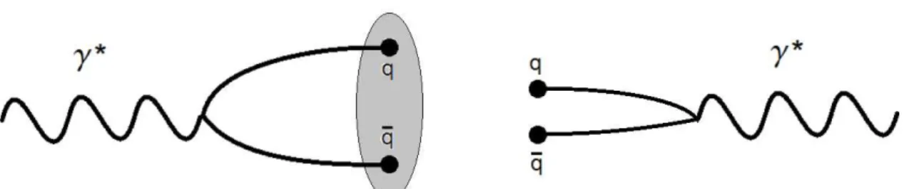 Figura 2.2: Diagrama ilustrando a interação entre dois fótons no formalismo de dipolo de cor