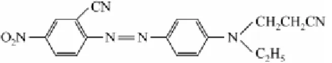 Figura 2. Estrutura química do corante Disperse Red 73 (FONTE: JINHUA et al., 2010) 