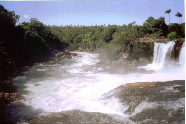 FIGURA 4: Vista da Cachoeira da Velha, um dos atrativos da região do Jalapão. 
