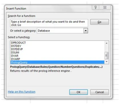 Figure 10 – PrologQuery as a Database Function 