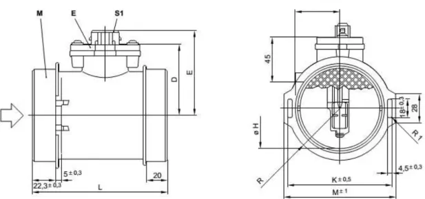Figura 19  –  Sensor de Fluxo de massa de Ar (MAF). 