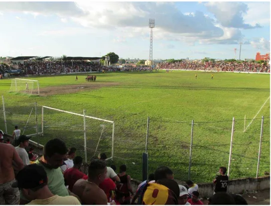 Figura 11 - O Campo de futebol do Estádio da Colina. Principal &#34;campo especial&#34; do Peladão 2012