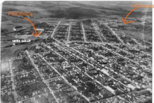 FIGURA 19 – Foto aérea do bairro Cidade Nova. Fonte: Museu Histórico de Franca 