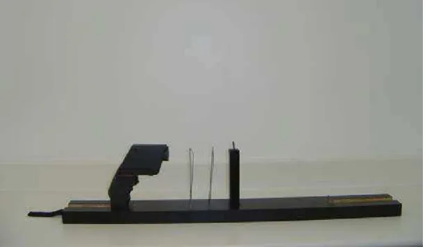 Figura 4.6 – Termômetro posicionado na canaleta e preso com o clipe para evitar movimentação
