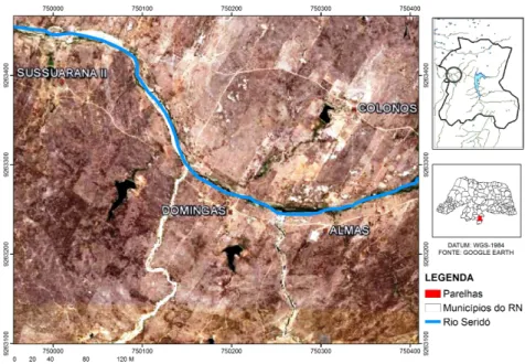 Figura   1:   Localização   da   área   de   estudo.   Fonte:   Oliveira,   2015.   