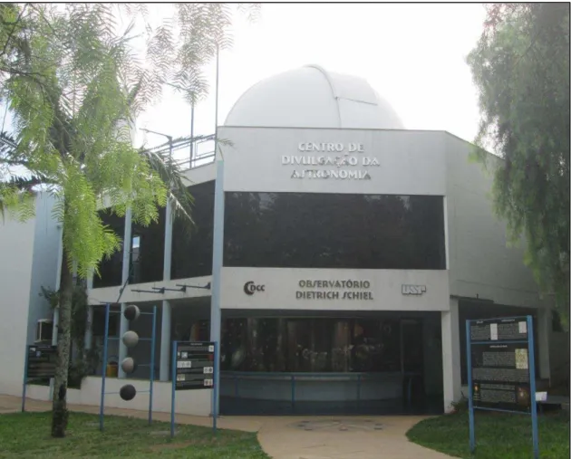 Figura 5: Centro de Divulgação da Astronomia - Observatório Dietrich Schiel, localizado no campus I da  Universidade de São Paulo, São Carlos