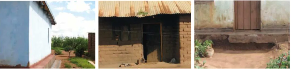 Figura 11 – Exemplos de Habitações em adobe no país de Malawi na Africa.  