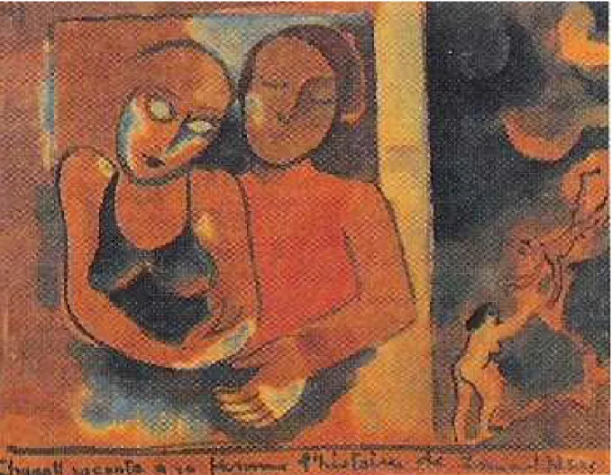 Fig. 4 Chagall conta à sua mulher a história de Ismael Nery.