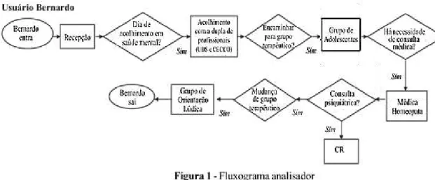 Figura 4- Fluxograma analisador do CAPS infantil segundo Caçapava et al (2009) 