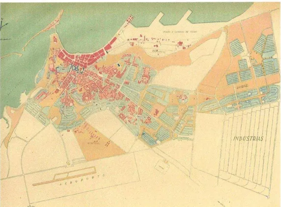 Figura 13 - Planejamento da cidade de Luanda do Gabinete de Urbanização Colonial de 1949  Cópia cedida pelo Prof