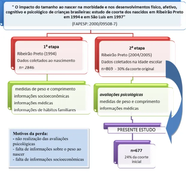 Figura 1. Percurso da composição da amostra do estudo (n=677) 