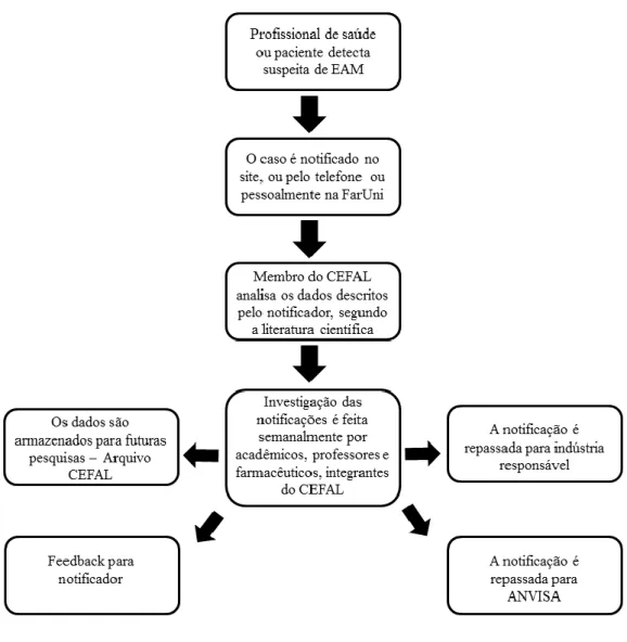 Figura 1. Fluxograma do CEFAL para analise da notificação. 