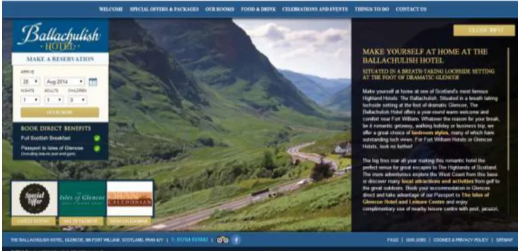 Figure 15 - Ballachulish website page 