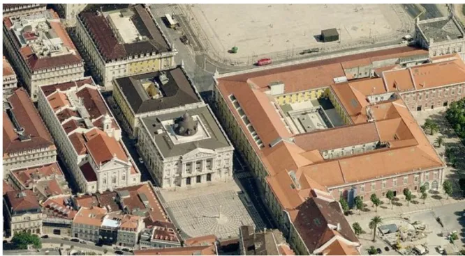 Figura 4.1 – Vista aérea da Praça do Município de Lisboa 