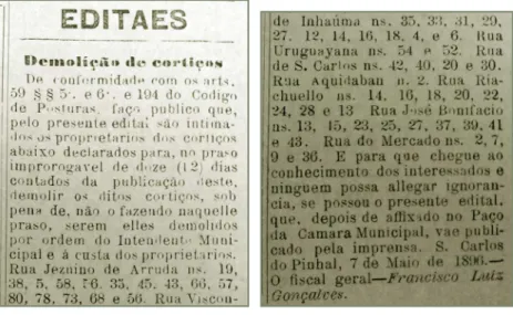 Figura 07 _ Reportagem do jornal  O São Carlos do Pinhal, diário republicano, publicado  no dia 07  de maio de 1896