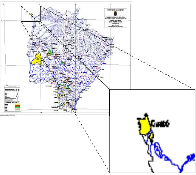 Figura 14 – Mapa das terras indígenas do Mato Grosso do Sul (Fonte: FUNAI, 2006) 