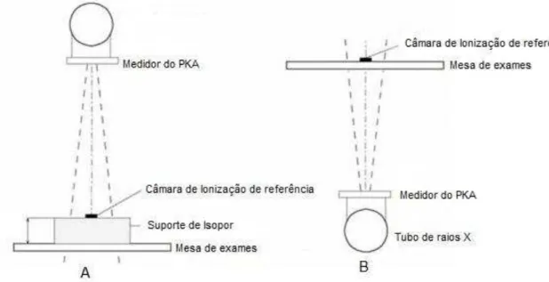 Figura 10. Arranjo para calibração de medidores do PKA in situ 1   