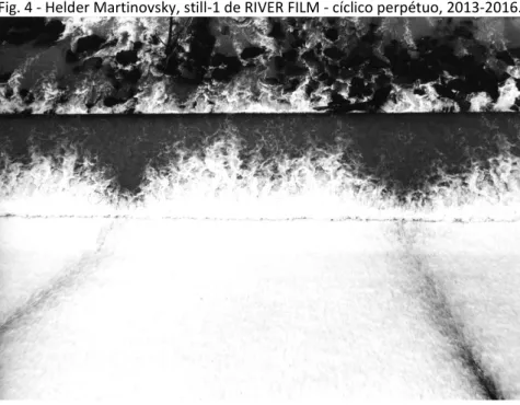 Fig. 4 - Helder Martinovsky, still-1 de RIVER FILM - cíclico perpétuo, 2013-2016. 