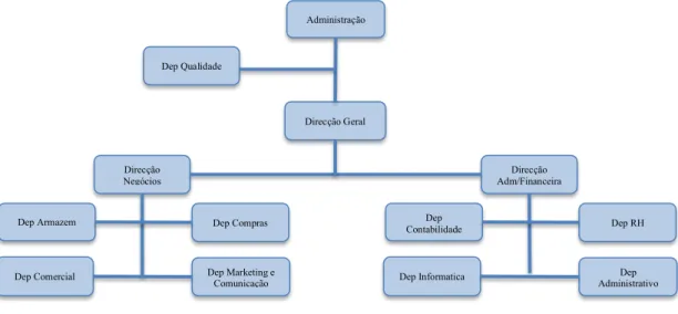 Figura 3: Estrutura organizacional da Elpor 