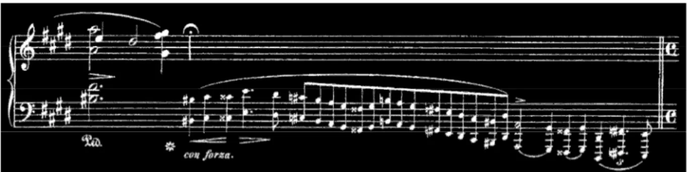 Figura 13 Chopin, Noturno Op. 27 n.º 1, c. 83 recitativo 