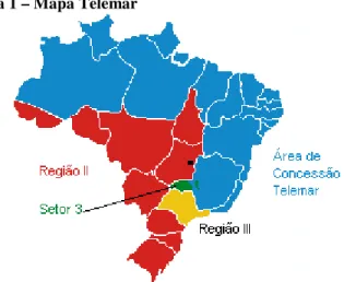Figura 1 – Mapa Telemar 