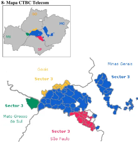 Figura 8- Mapa CTBC Telecom 
