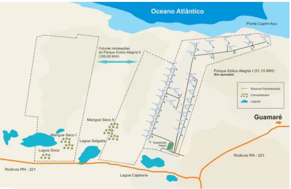 Figura 1.6  –  O parque eólico de Alegria no Rio Grande do Norte 