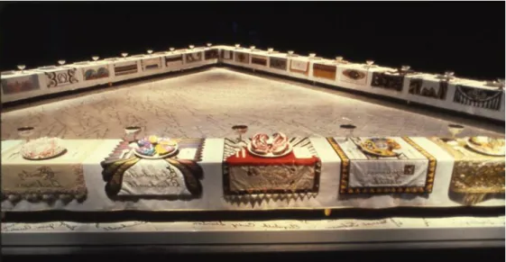 Figura 4 – ‘Dinner Paty’ (Judy Chicago, 1974 a 1979). 