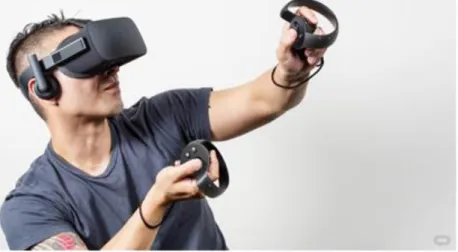 Figura 1 – Oculus Rift, dispositivo importante para a popularização da RV nos últimos anos