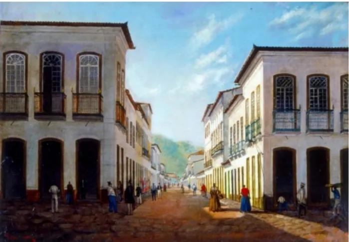 Fig. 2: Victor Meirelles. Rua João Pinto, antiga Rua Augusta, Florianópolis, SC. 1851