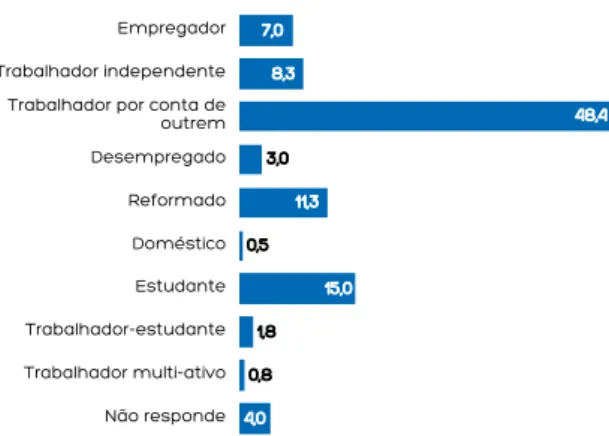 GRÁFICO 10 - CONDIÇÃO PERANTE O TRABALHO 