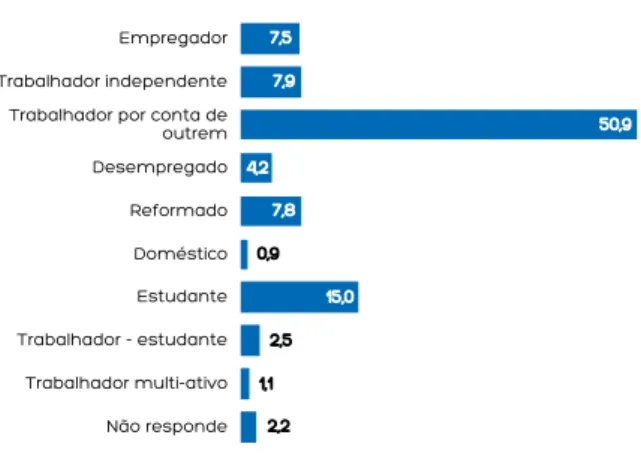 GRÁFICO 10 - CONDIÇÃO PERANTE O TRABALHO 