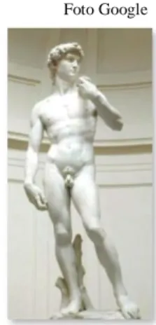 Figura 27 – Portas do Paraíso, Batistério                                            Figura 28 – Davi, de Michelangelo  da Duomo de Florença – Lorenzo Ghiberti