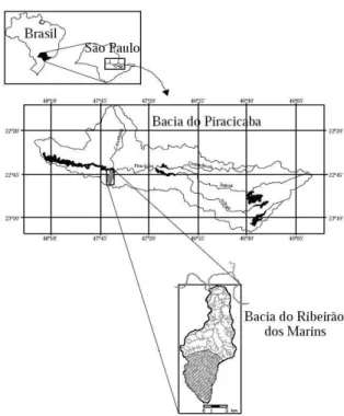 Figura 1 - Localização da área de estudo  Fonte: Adaptado de Sartori (2004) 