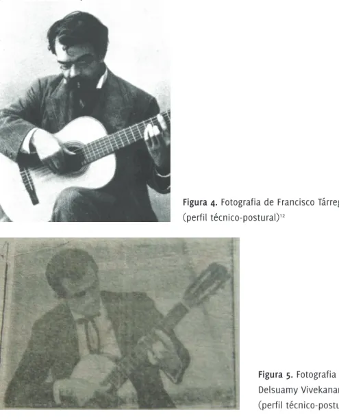 Figura 4. Fotografia de Francisco Tárrega  (perfil técnico-postural) 12