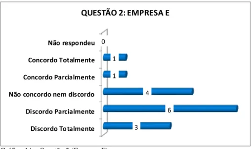 Gráfico 14 – Questão 2 (Empresa E). 